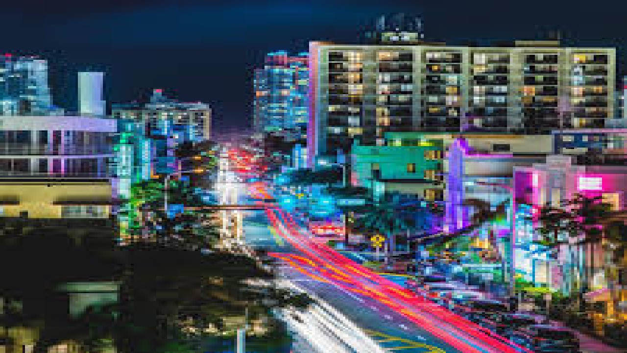 Miami Neon Beach Night Party